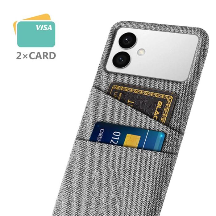 OEM - Samsung Galaxy S26 Edge Skal Tyg + Hård PC - Ljusgrå