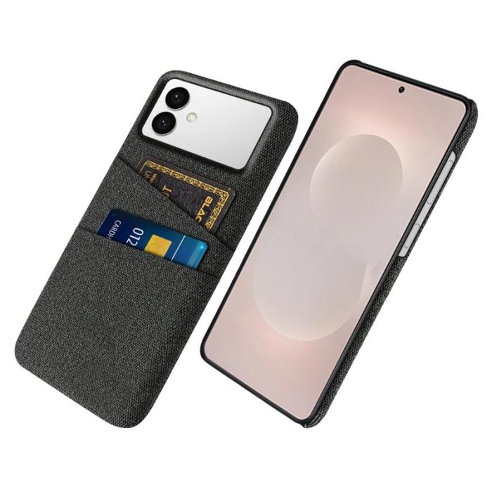 OEM - Samsung Galaxy S26 Edge Skal Tyg + Hård PC - Svart