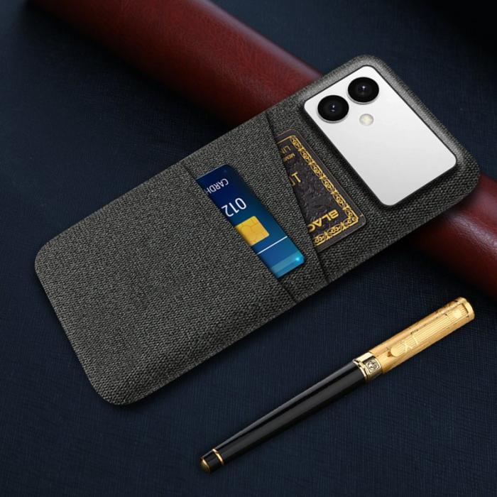 OEM - Samsung Galaxy S26 Edge Skal Tyg + Hård PC - Svart