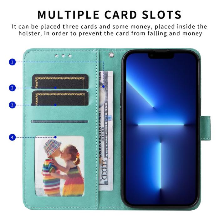 OEM - Samsung Galaxy S26+ Plånboksfodral Konstläder - Grön