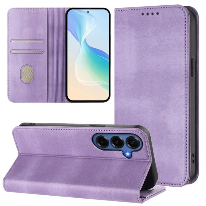 OEM - Samsung Galaxy S26+ Plånboksfodral Konstläder RFID Skydd - Lila