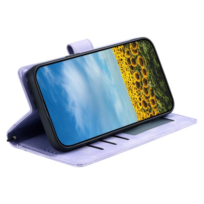 OEM - Samsung Galaxy S26 Fodral Imprinted Totem Konstläder - Lila