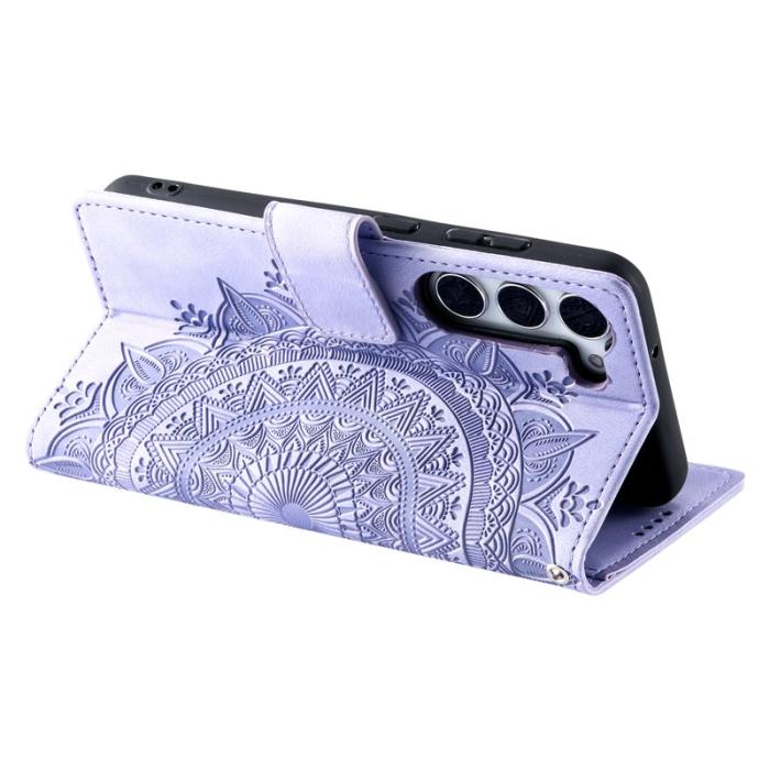 OEM - Samsung Galaxy S26 Fodral Imprinted Totem Konstläder - Lila
