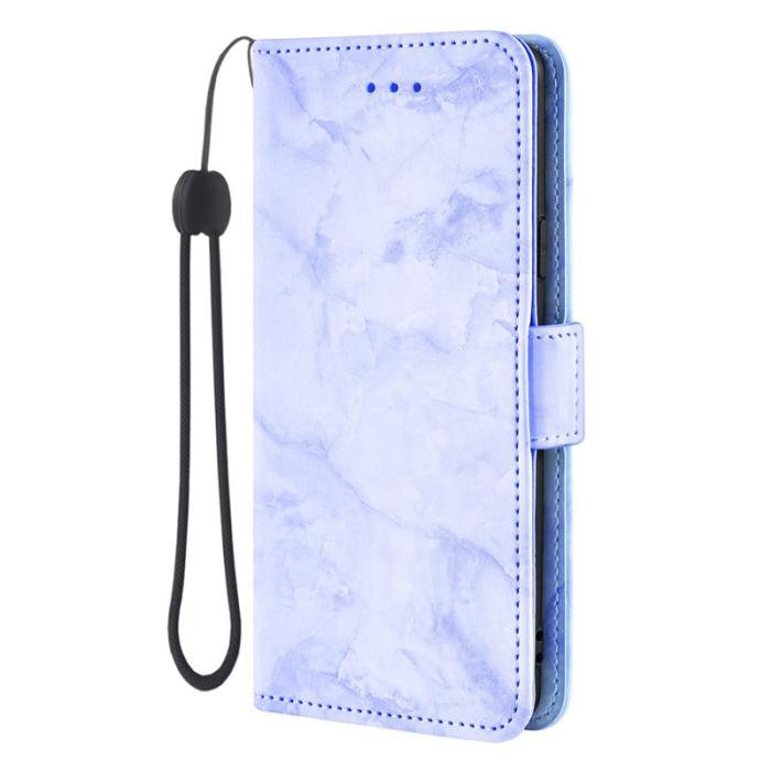 OEM - Samsung Galaxy S26 Fodral Marmor Mönster Dubbel Magnetlås - Lila