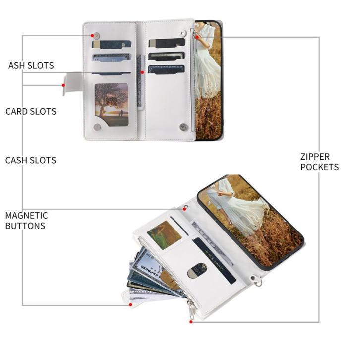OEM - Samsung Galaxy S26 Fodral Rhombus Stitching Line PU Läder - Vit