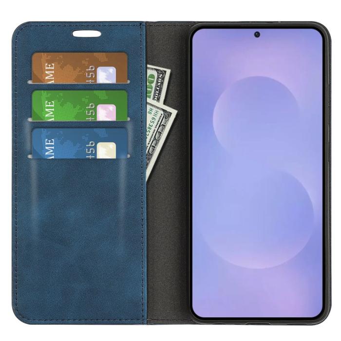 OEM - Samsung Galaxy S26 Fodral Touch Läder - Blå