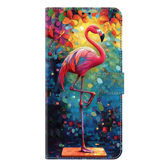 OEM - Samsung Galaxy S26 Fodral Vikbart Ställmönster Konstläder - Bird