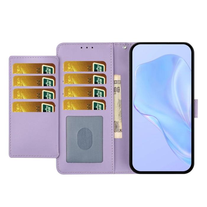 OEM - Samsung Galaxy S26 Plus Plånboksfodral med Rem Flera Kortfack Konstläder - Lila