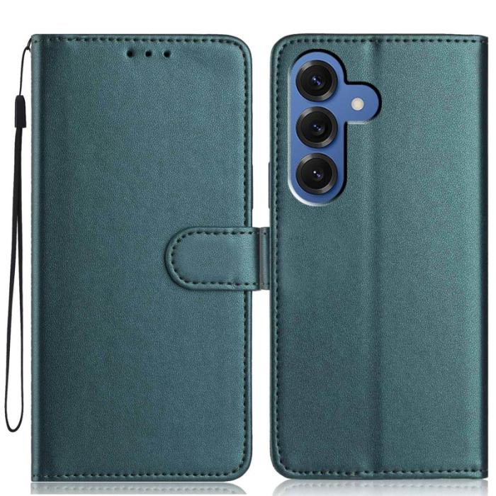 OEM - Samsung Galaxy S26 Plus Plånboksfodral med Rem Flera Kortfack Konstläder - Grön