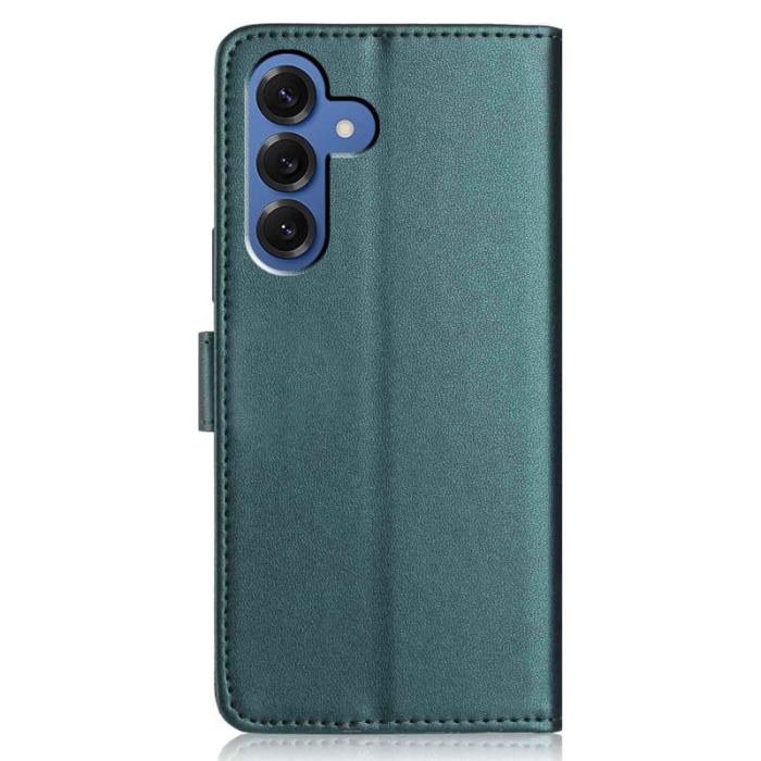 OEM - Samsung Galaxy S26 Plus Plånboksfodral med Rem Flera Kortfack Konstläder - Grön