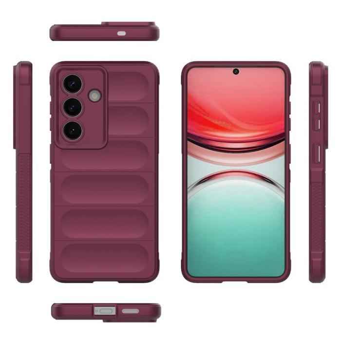 OEM - Samsung Galaxy S26 Plus Mobilskal Anti-Drop Mjuk TPU Robust - Vinröd