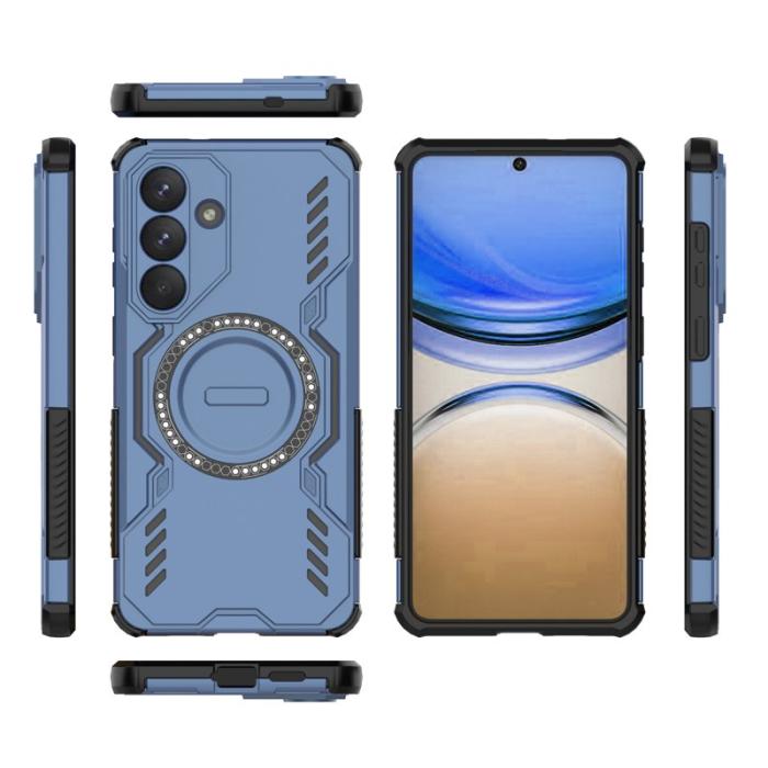 OEM - Samsung Galaxy S26 Plus Mobilskal Magnetiskt Butterfly Armor PC + TPU - Blå