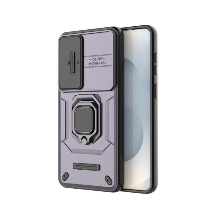 OEM - Samsung Galaxy S26 Plus Mobilskal Plast Kickstand Skydd med Linsskydd - Lila