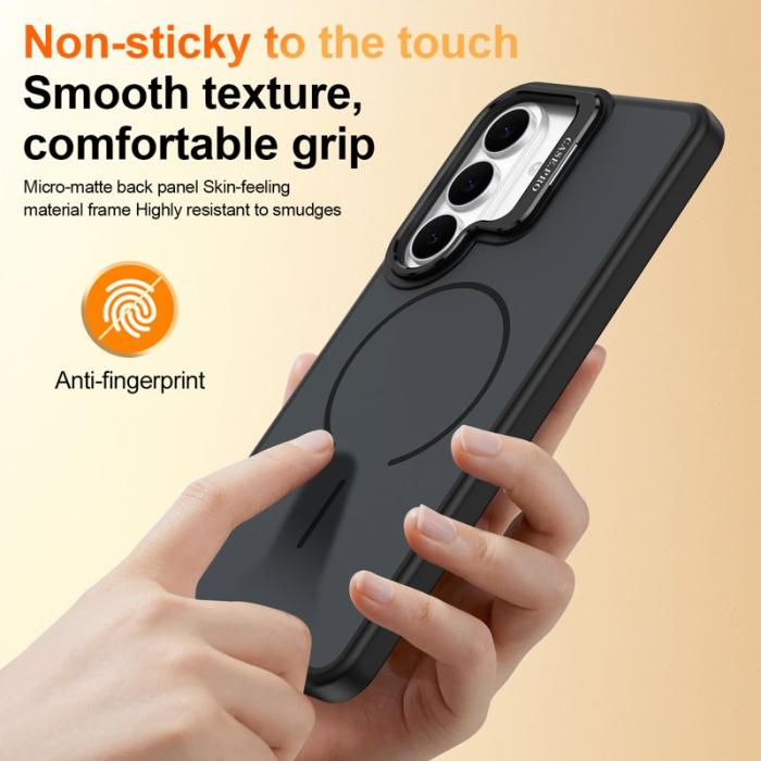 OEM - Samsung Galaxy S26 Plus Mobilskal Plast Med Ställning - Svart