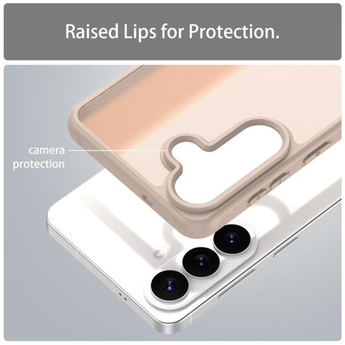 OEM - Samsung Galaxy S26 Plus Mobilskal Stöttåligt Airbags Frostad Plast - Orange