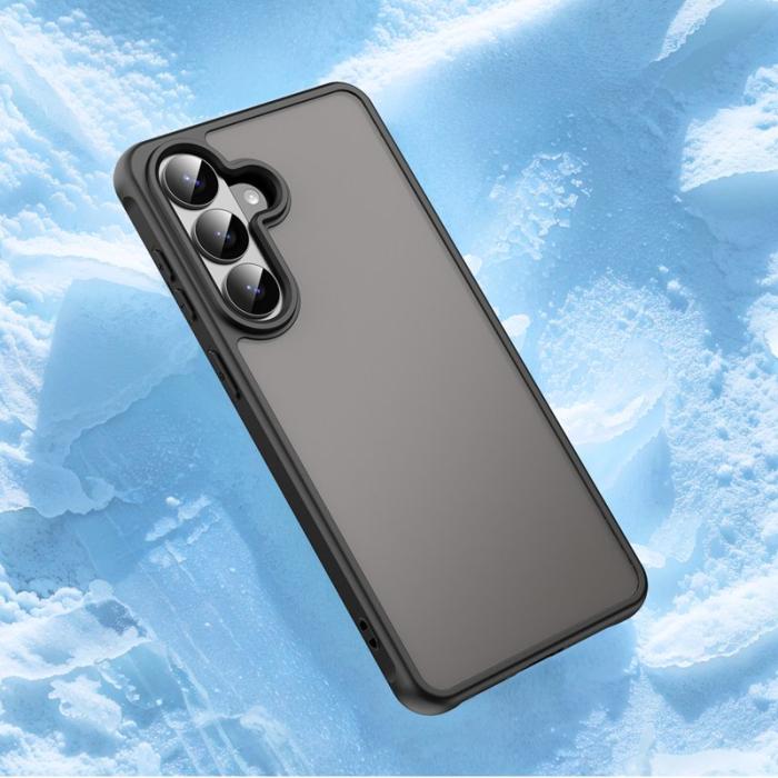 OEM - Samsung Galaxy S26 Plus Mobilskal Stöttåligt Airbags Frostad Plast - Svart