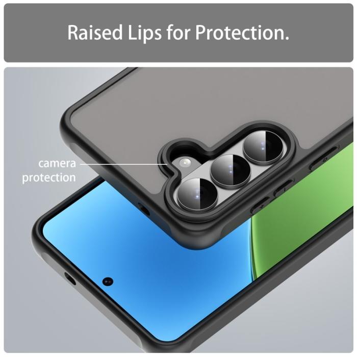 OEM - Samsung Galaxy S26 Plus Mobilskal Stöttåligt Airbags Frostad Plast - Svart