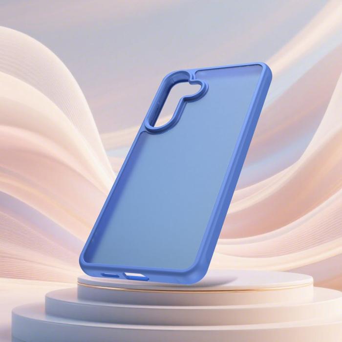 OEM - Samsung Galaxy S26 Plus Mobilskal Stöttåligt Luftkuddar Frostad Plast - Blå