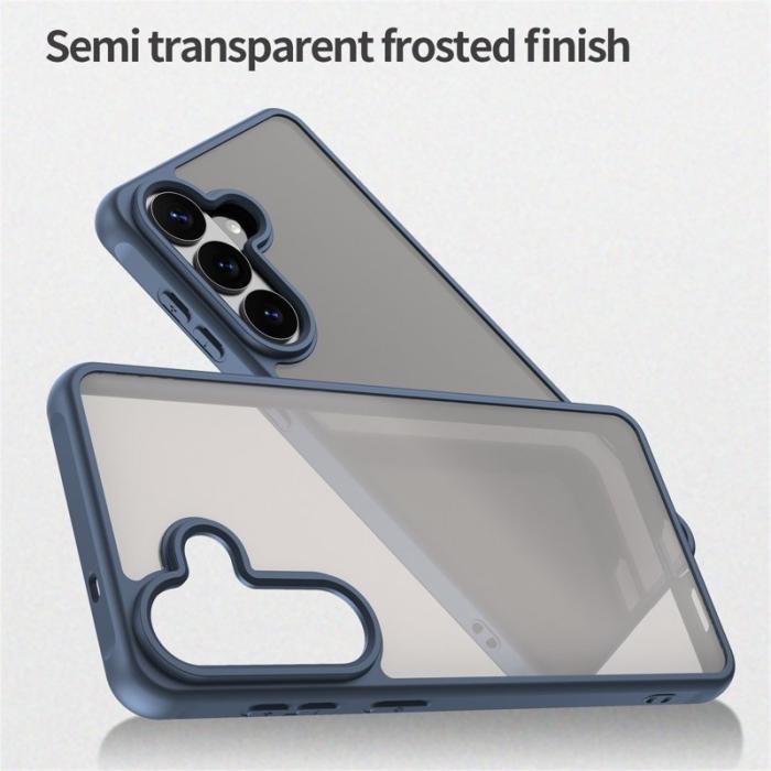 OEM - Samsung Galaxy S26 Plus Mobilskal Stöttåligt Luftkuddar Frostad Plast - Blå