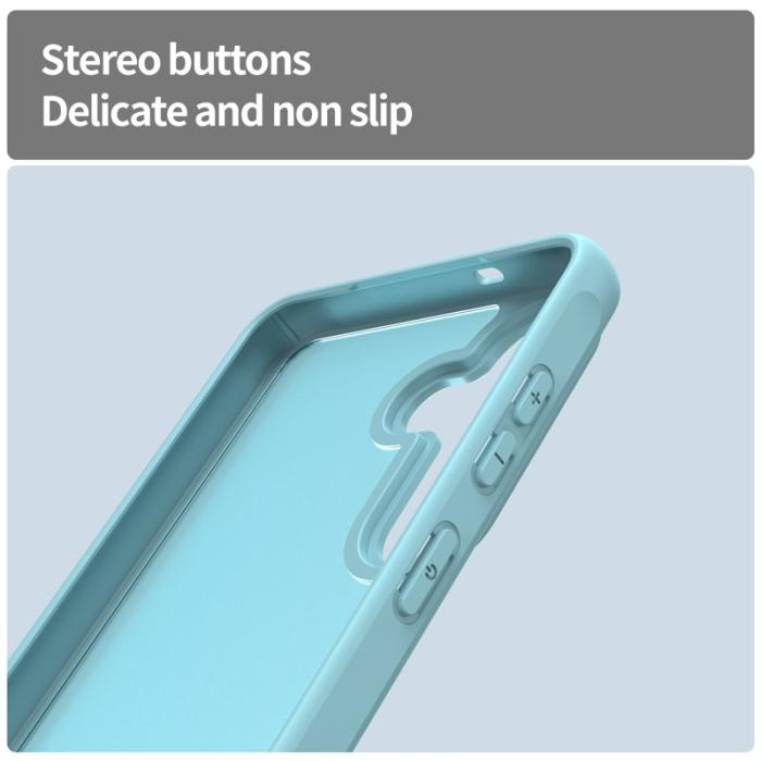 OEM - Samsung Galaxy S26 Plus Mobilskal Stöttåligt Luftkuddar Frostad Plast - Ljusgrön