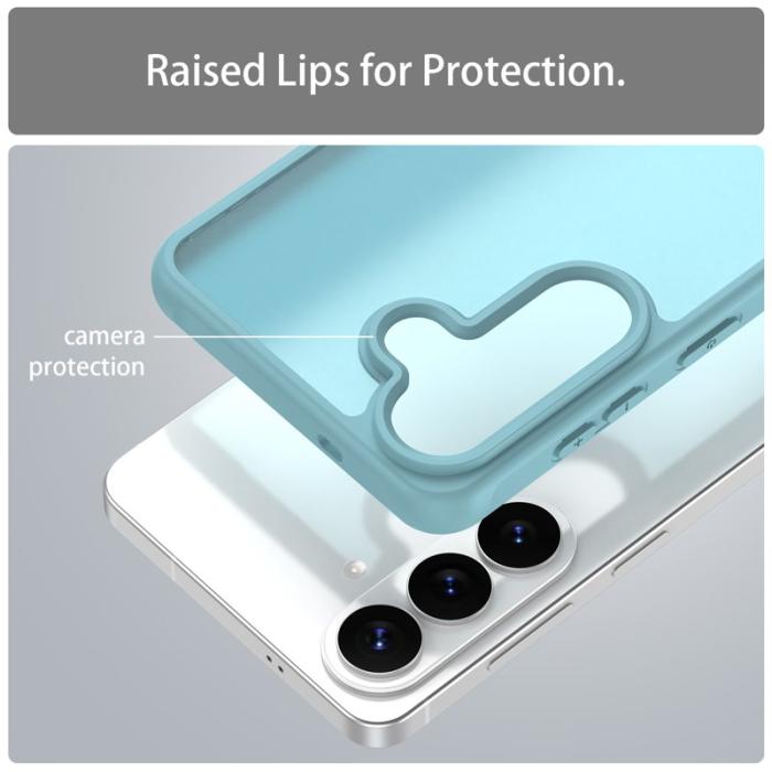 OEM - Samsung Galaxy S26 Plus Mobilskal Stöttåligt Luftkuddar Frostad Plast - Ljusgrön