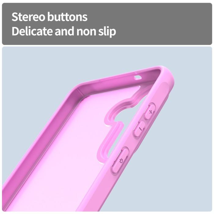 OEM - Samsung Galaxy S26 Plus Mobilskal Stöttåligt Luftkuddar Frostad Plast - Lila