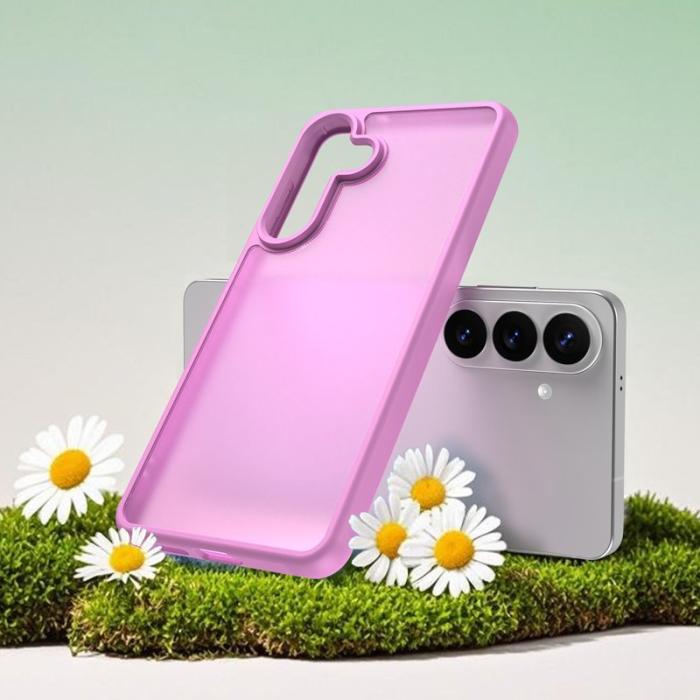 OEM - Samsung Galaxy S26 Plus Mobilskal Stöttåligt Luftkuddar Frostad Plast - Lila