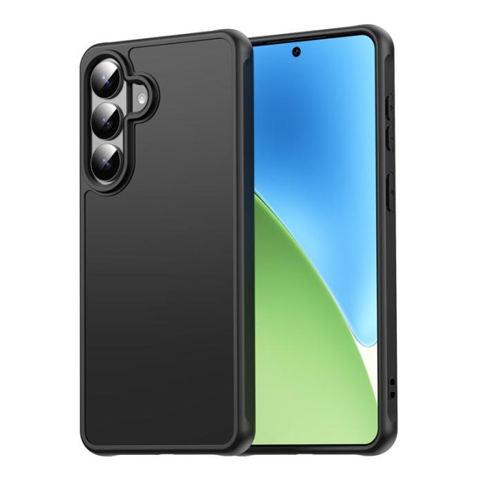 OEM - Samsung Galaxy S26 Plus Mobilskal Stöttåligt Luftkuddar Frostad Plast - Svart