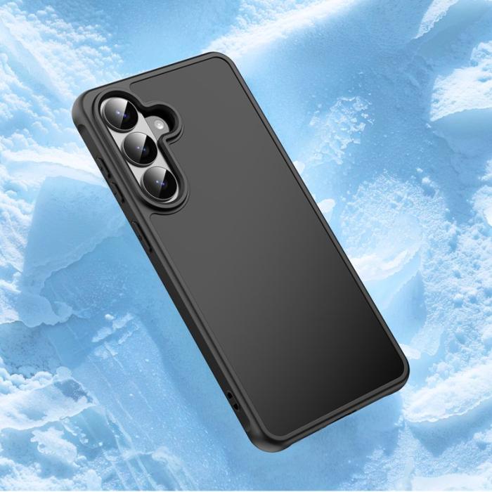 OEM - Samsung Galaxy S26 Plus Mobilskal Stöttåligt Luftkuddar Frostad Plast - Svart