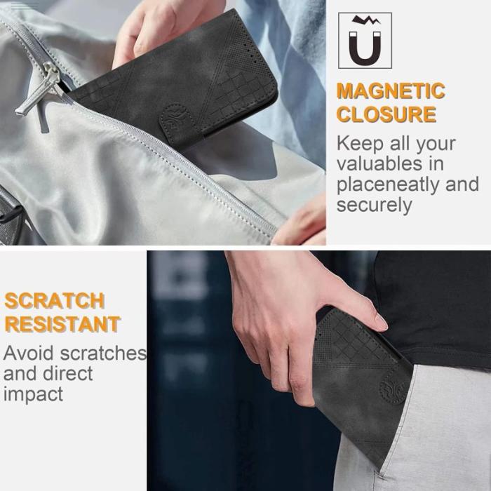 OEM - Samsung Galaxy S26 Pro Fodral Äkta Läder Fjäril Blomma - Svart