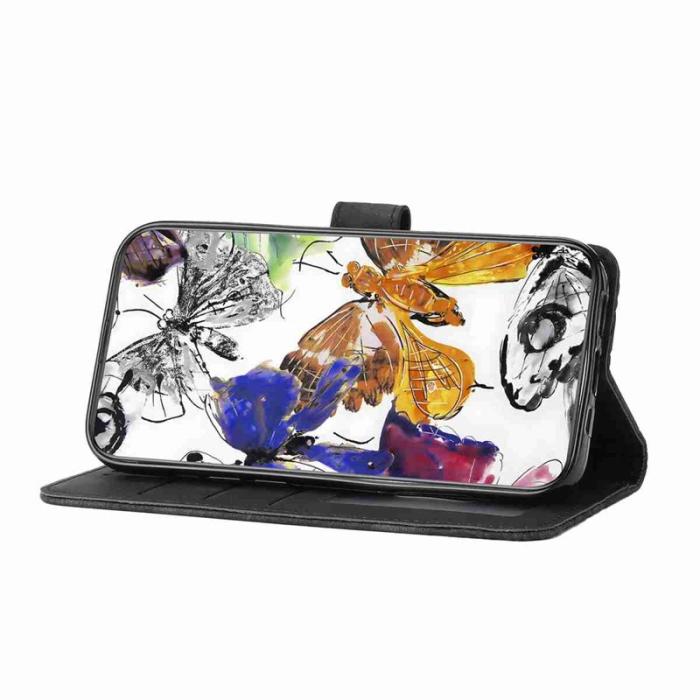 OEM - Samsung Galaxy S26 Pro Fodral Fjärilsmönster Konstläder - Svart