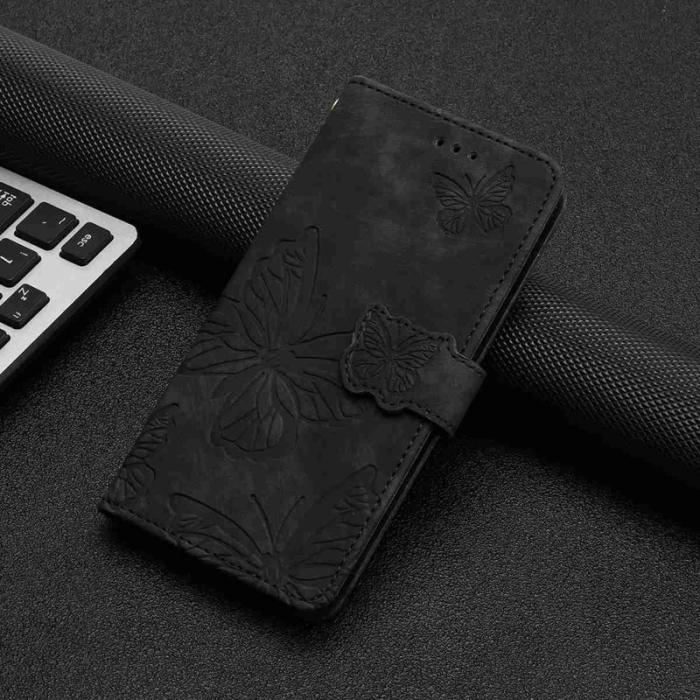 OEM - Samsung Galaxy S26 Pro Fodral Fjärilsmönster Konstläder - Svart