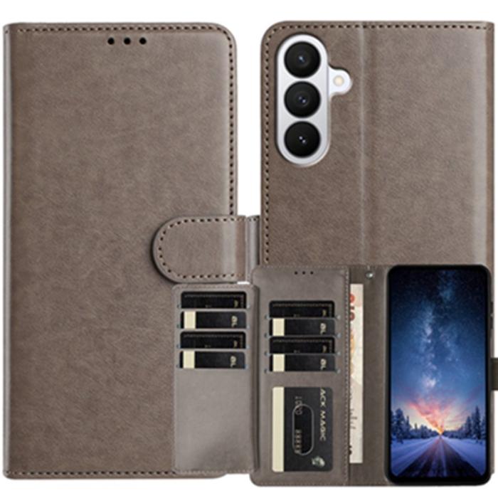 OEM - Samsung Galaxy S26 Pro Fodral PU Läder Folio Flip - Grå