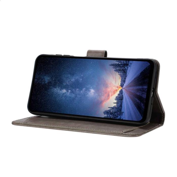 OEM - Samsung Galaxy S26 Pro Fodral PU Läder Folio Flip - Grå