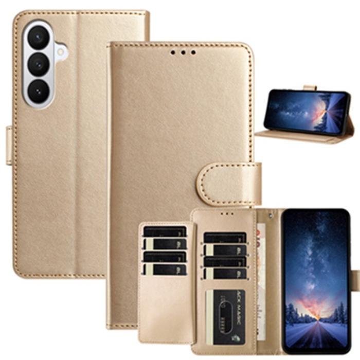 OEM - Samsung Galaxy S26 Pro Fodral PU Läder Folio Ställ - Guld