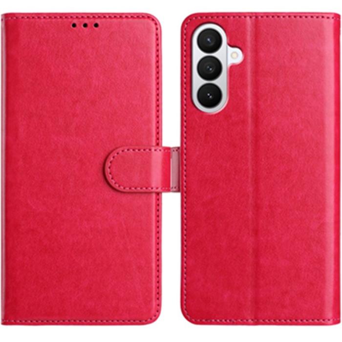 OEM - Samsung Galaxy S26 Pro Fodral PU Läder Folio Ställ - Rosa