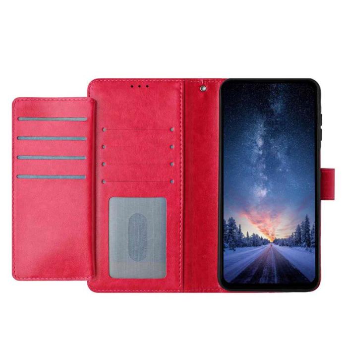 OEM - Samsung Galaxy S26 Pro Fodral PU Läder Folio Ställ - Rosa