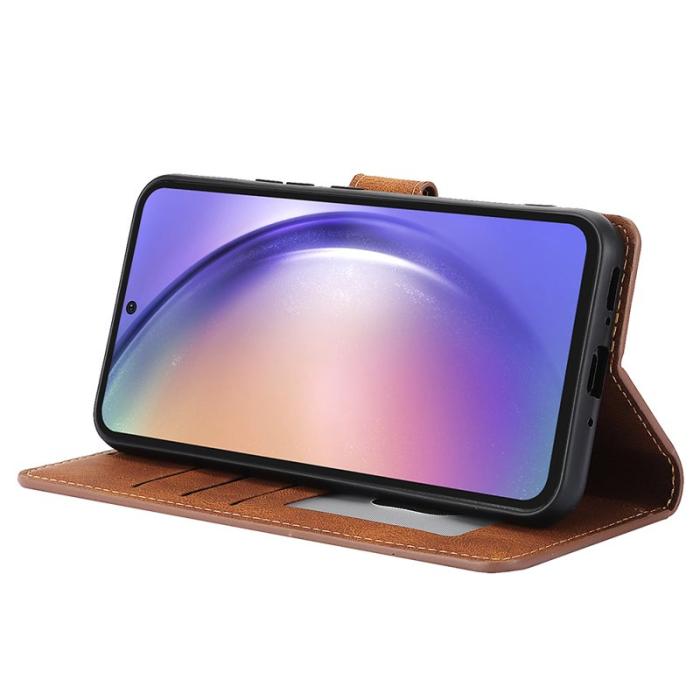 OEM - Samsung Galaxy S26 Pro Skal PU Läder Fodral - Brun