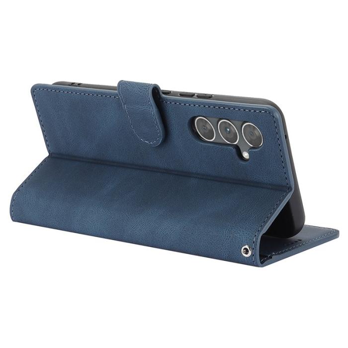OEM - Samsung Galaxy S26 Pro Skal PU Läder Fodral Ställ - Blå