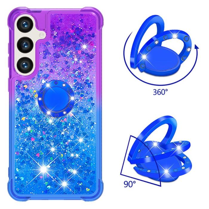 OEM - Mobilskal till Samsung Galaxy S26 Pro TPU Gradiant Stöd Skydd - Lila+Himmelblå