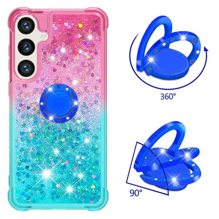 OEM - Samsung Galaxy S26 Pro Skal TPU Gradiant Stöd Skydd - Rosa+Himmelblå