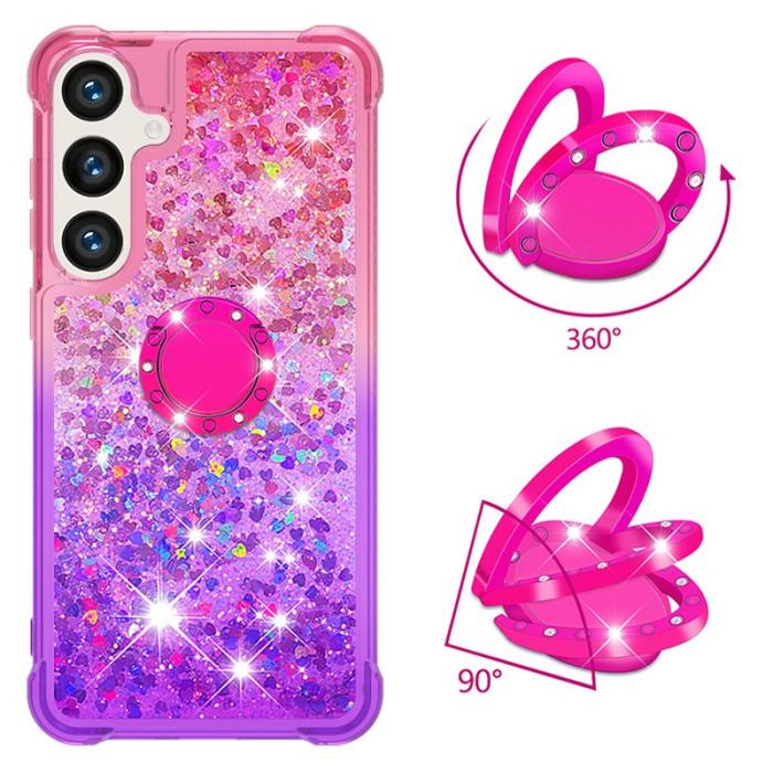 BINFEN COLOR - Samsung Galaxy S26 Pro Skal TPU Gradiant Stöd Skydd - Rosa+Lila