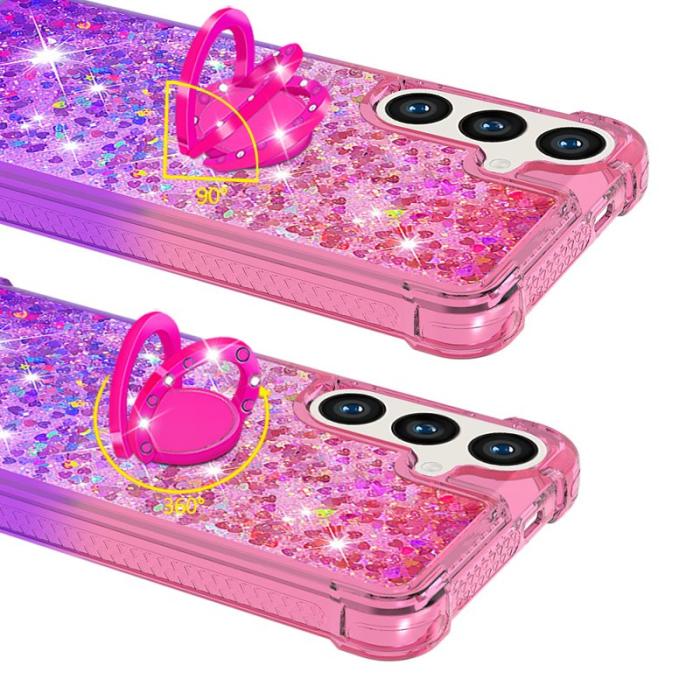 BINFEN COLOR - Samsung Galaxy S26 Pro Skal TPU Gradiant Stöd Skydd - Rosa+Lila