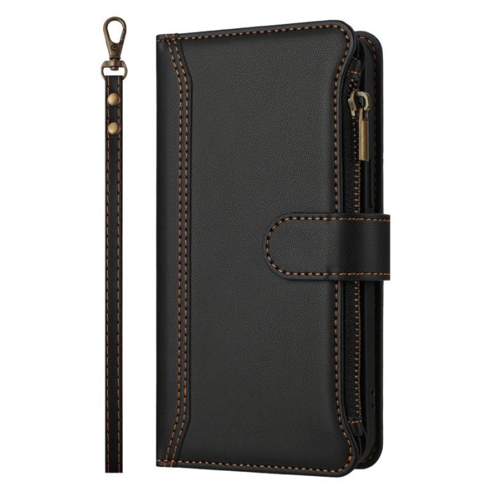 OEM - Samsung Galaxy S26 / S26 Pro Fodral Äkta Läder 9 Kortfack - Svart