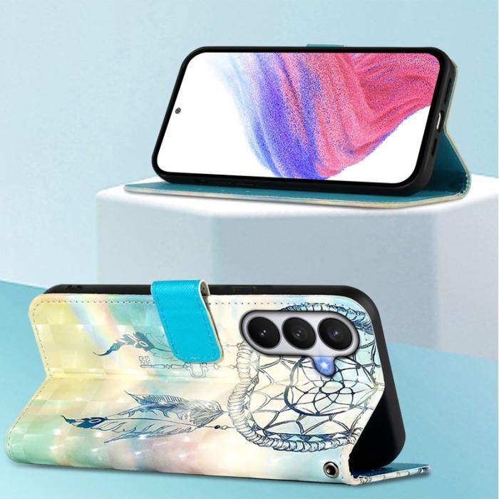 OEM - Samsung Galaxy S26 / S26 Pro Fodral Äkta Läder Mönster - Dröm Vindklocka