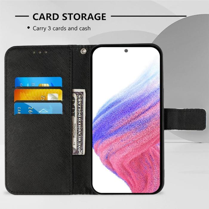 YIKATU - Samsung Galaxy S26 / S26 Pro Fodral Äkta Läder Mönster - Skalle