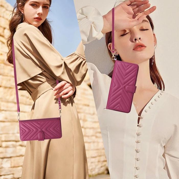 OEM - Samsung Galaxy S26 / S26 Pro Fodral Äkta Läder Ställ - Rosa