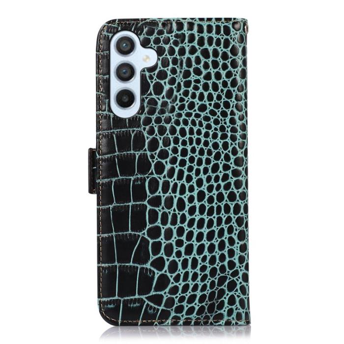 OEM - Samsung Galaxy S26 / S26 Pro Fodral RFID Skydd Äkta Läder - Grön