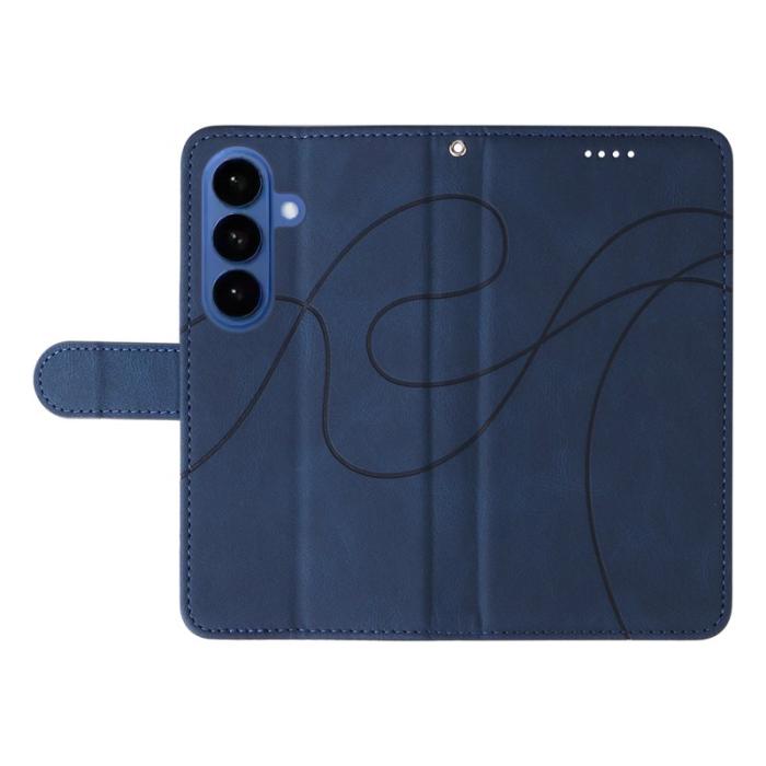 OEM - Samsung Galaxy S26 / S26 Pro Fodral Ställ Äkta Läder - Blå