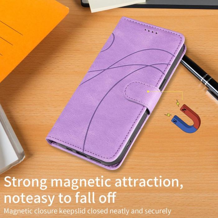 OEM - Samsung Galaxy S26 / S26 Pro Fodral Ställ Äkta Läder - Lila